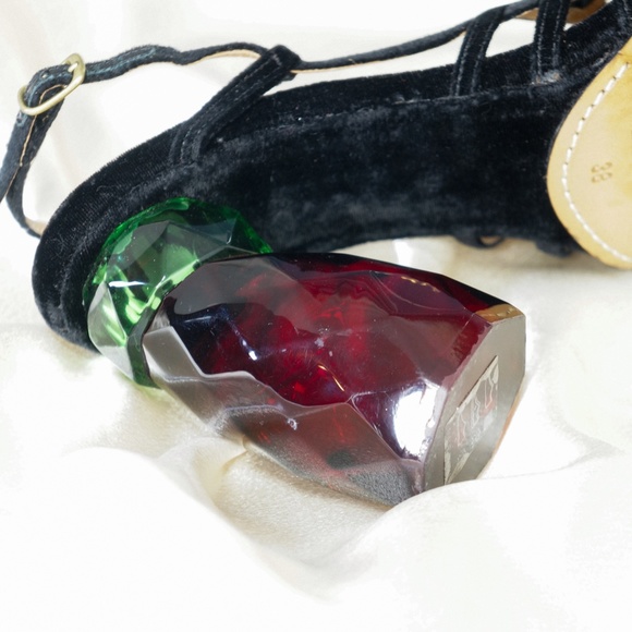 Dries Van Noten lucite velvet heels size 8 IT 38 - Picture 7 of 11